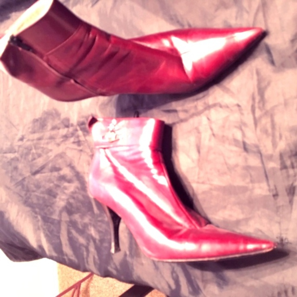 Burgundy Booties